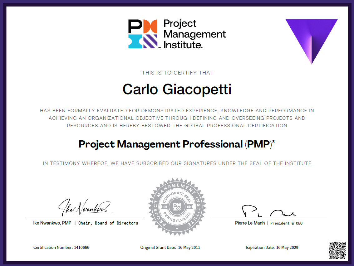 Le mie Certificazioni Image