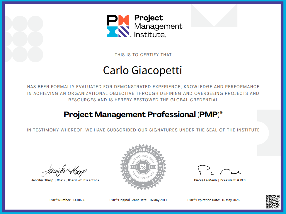 Le mie Certificazioni Image